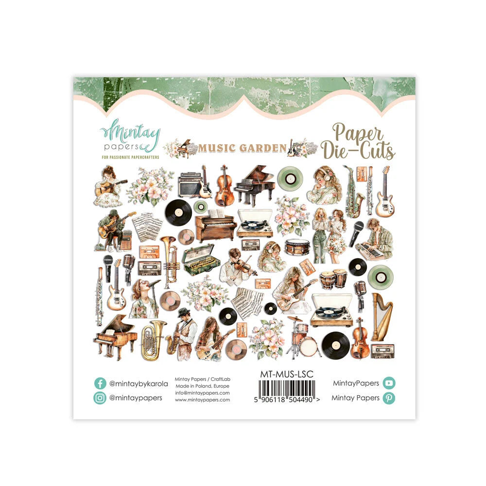 Music Garden - Pack of 60 Die Cuts