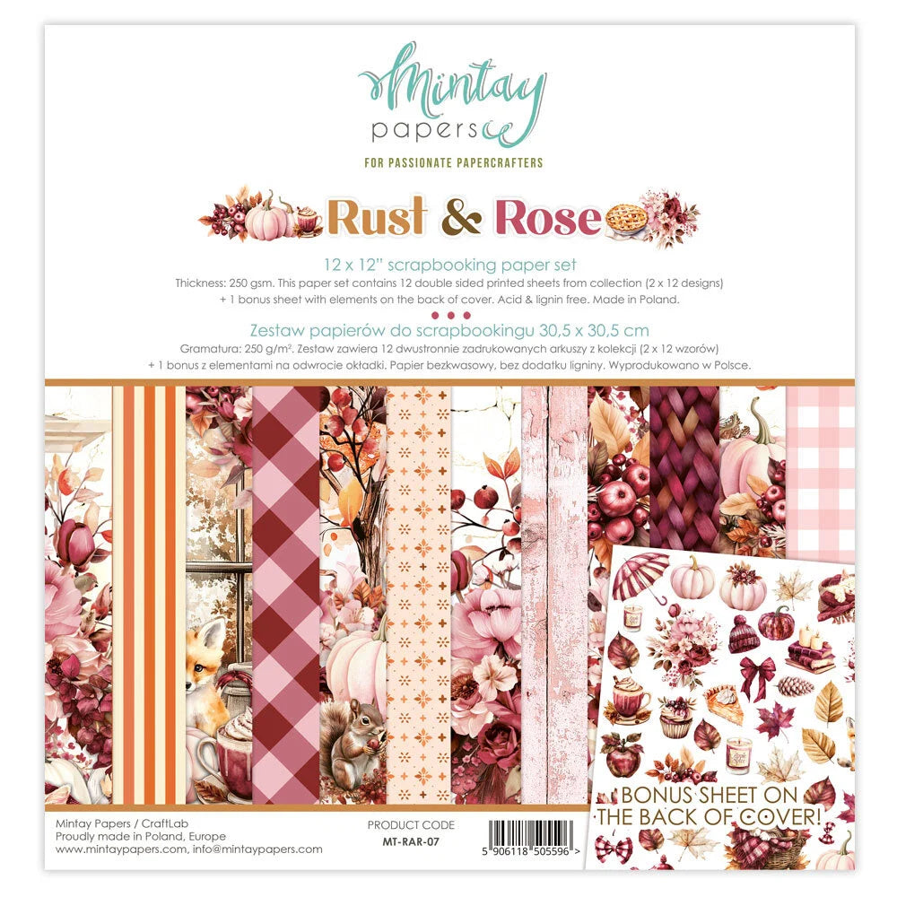Rust & Rose - 12 x 12 Paper Pack