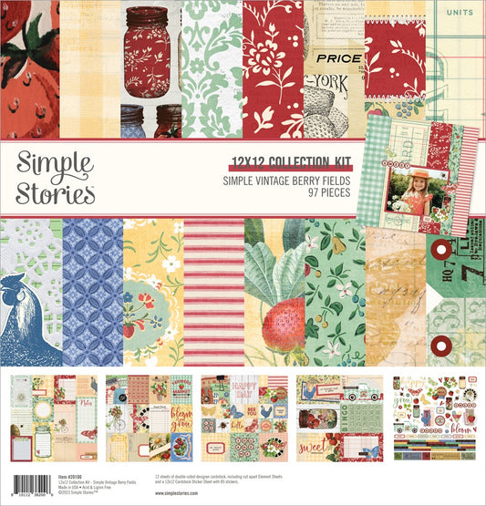 Simple Vintage Berry Fields Collection Kit
