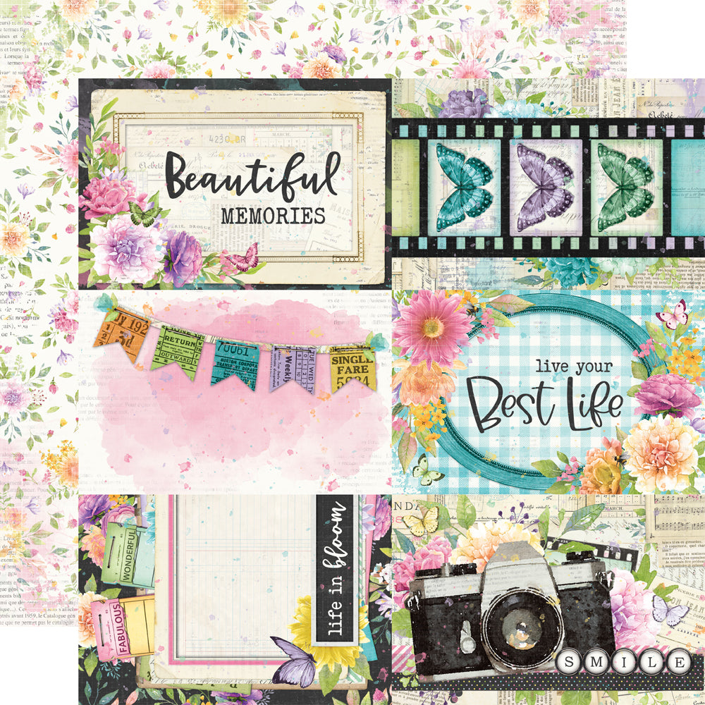 Simple Vintage Life in Bloom - 4x6 Elements