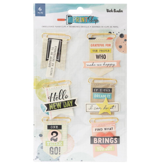 Print Shop - Embellished Paper Clips