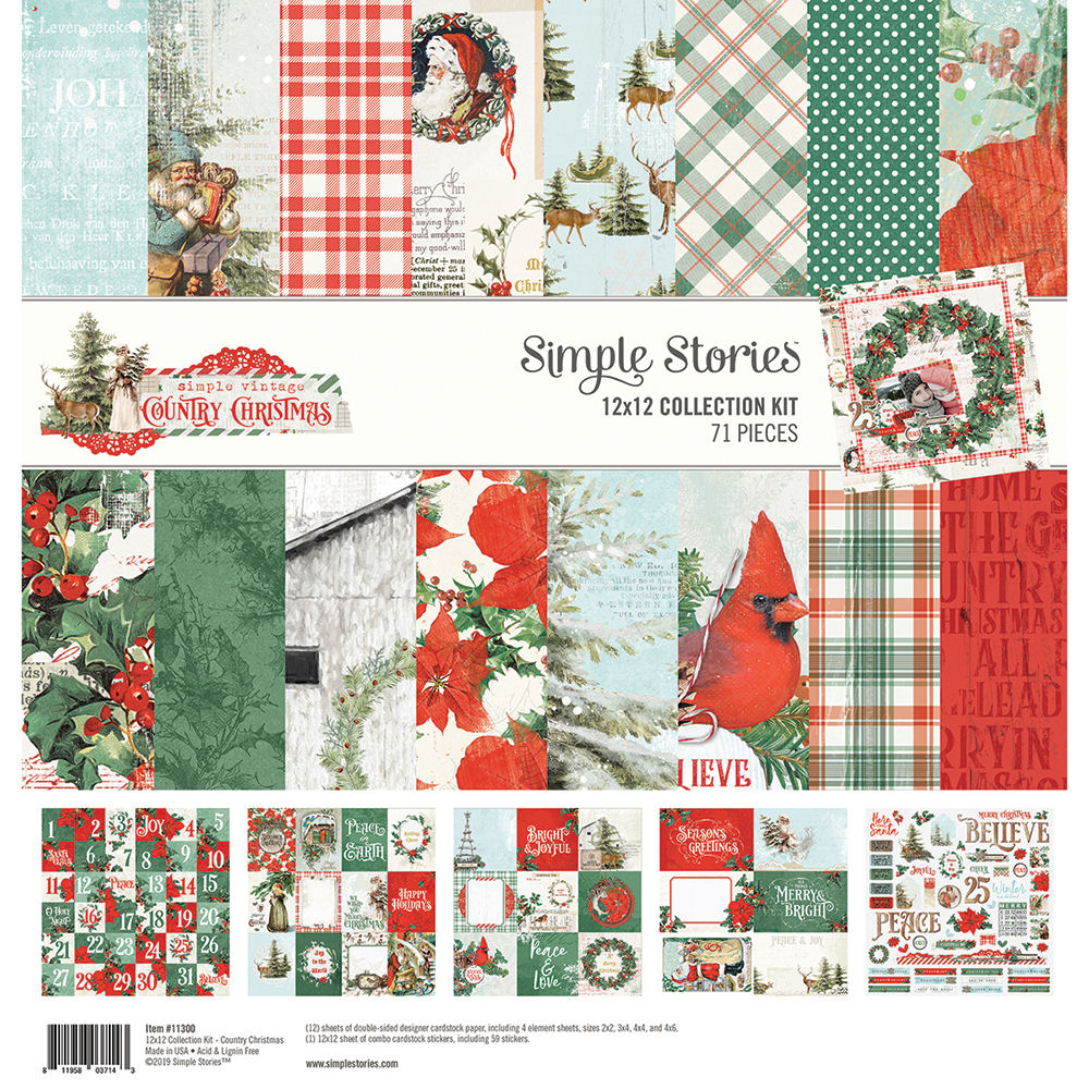 Simple Vintage Country Christmas Collection Pack
