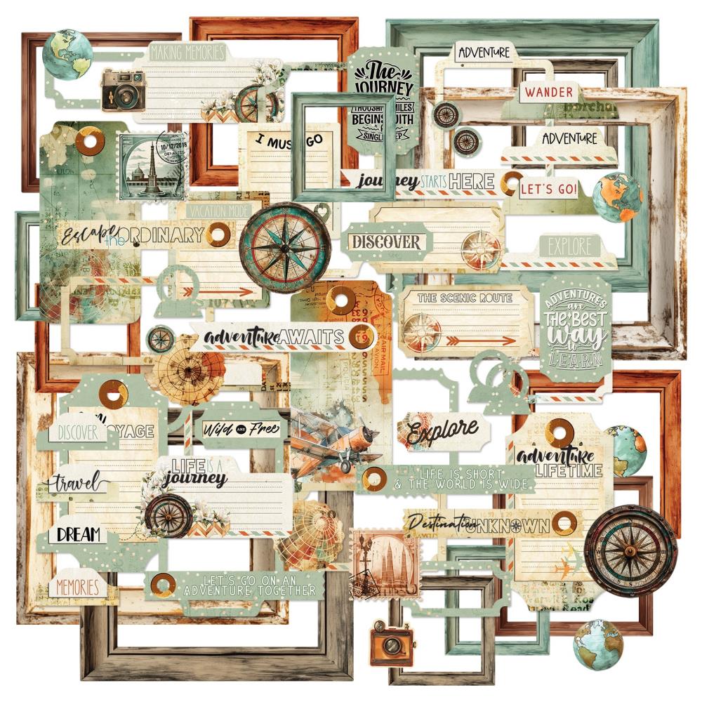 Wanderlust Explorer - Die Cut Elements