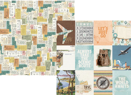 Simple Vintage Traveler - 3 x 4 Elements