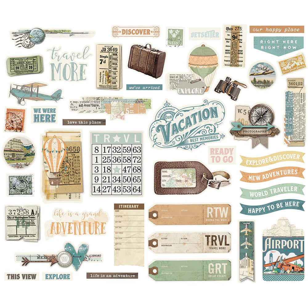 Simple Vintage Traveler -  Bits & Pieces