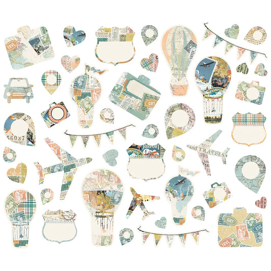Simple Vintage Traveler -  Collage Bits & Pieces