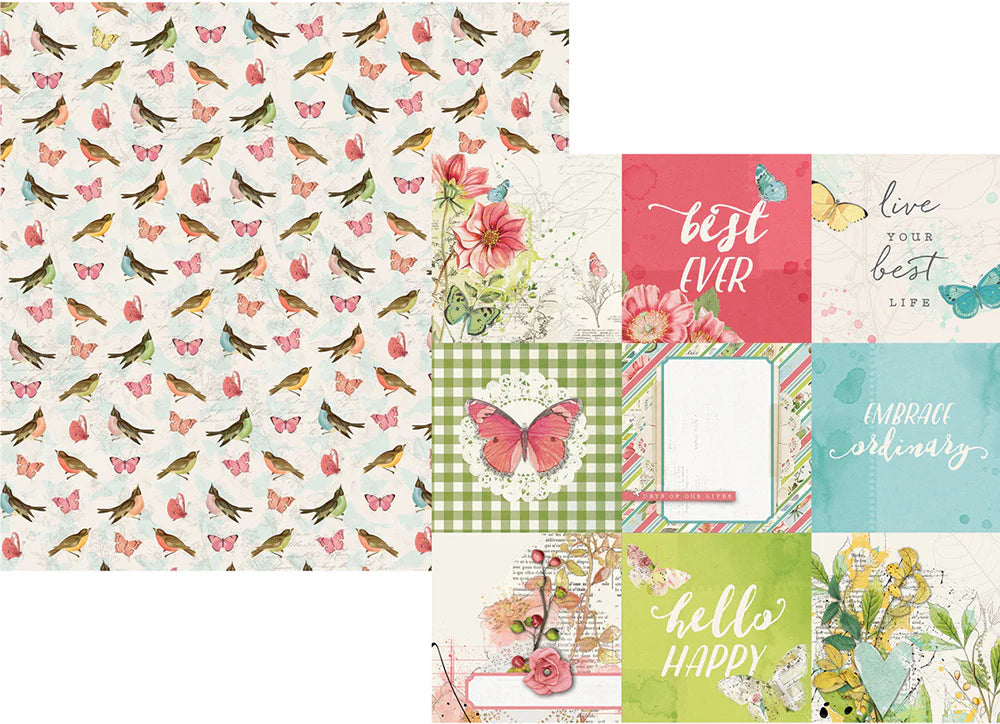 Simple Vintage Botanicals - 4 x 4 Elements