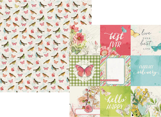 Simple Vintage Botanicals - 4 x 4 Elements