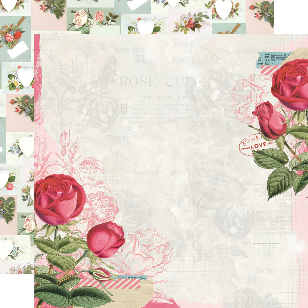 Simple Vintage My Valentine- Roses Are Red