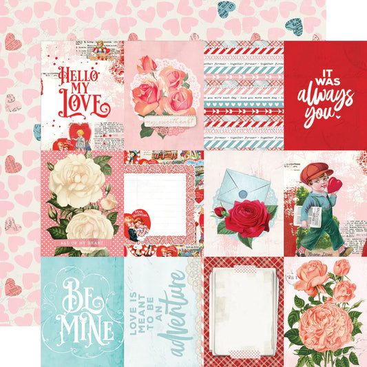 Simple Vintage My Valentine - 3 x 4 Elements