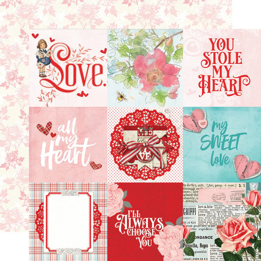 Simple Vintage My Valentine - 4 x 4 Elements