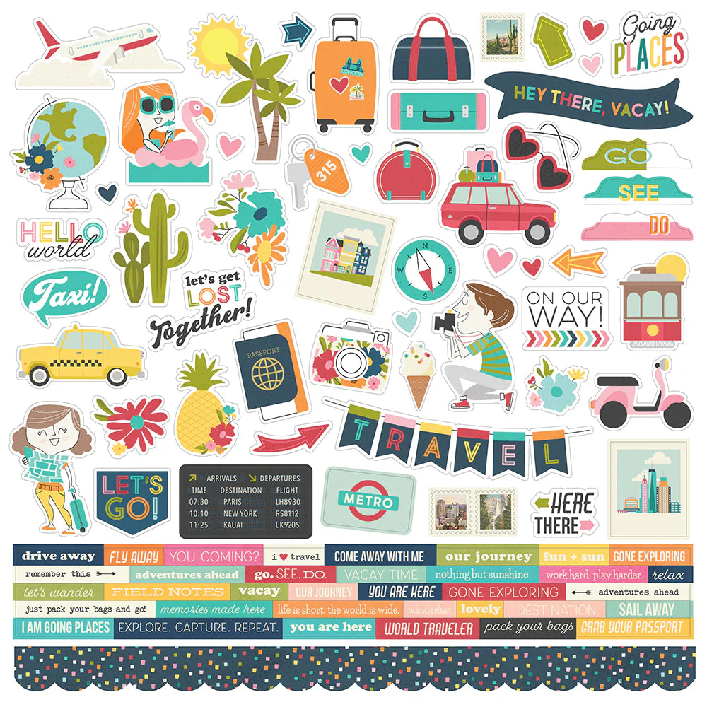 Going Places - Combo Stickers