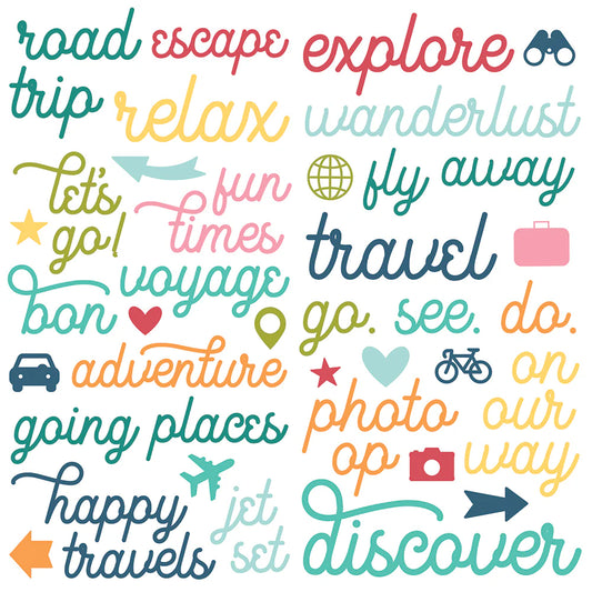 Going Places - Foam Stickers