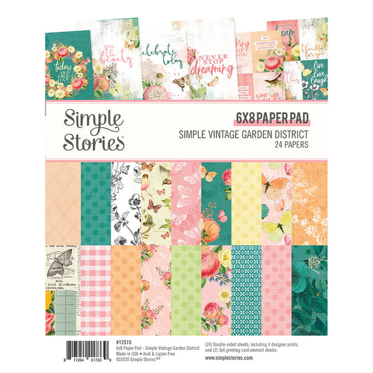 SV Garden  District - 6 x 8 Paper Pad