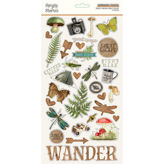SV Great Escape - Chipboard Stickers