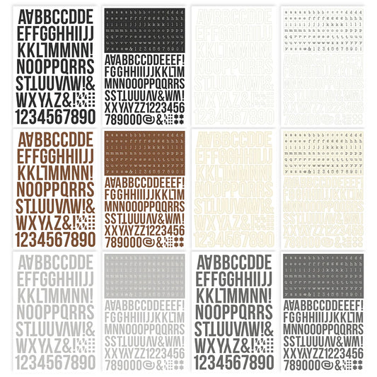 Color Vibes  -  Alphabet Sticker Book - Basics