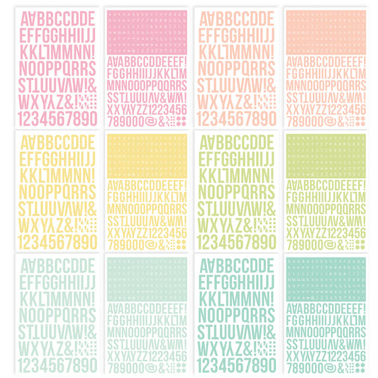 Color Vibes  -  Alphabet Sticker Book - Lights