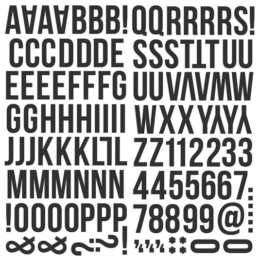 Color Vibes  -  Foam Stickers Alphabet Black