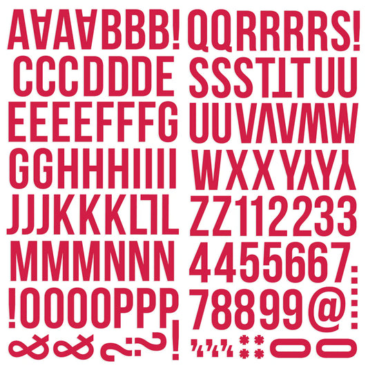 Color Vibes  -  Foam Stickers Alphabet Red