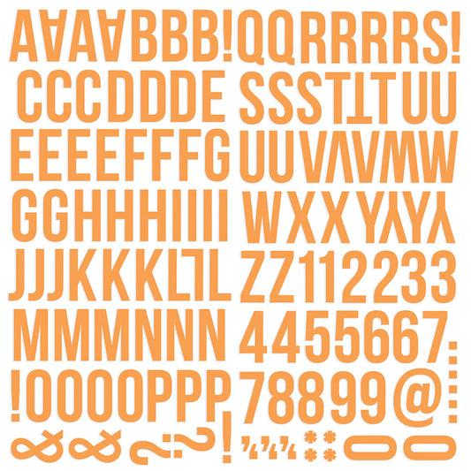 Color Vibes  -  Foam Stickers Alphabet Orange