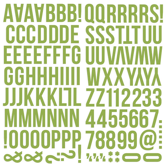 Color Vibes  -  Foam Stickers Alphabet Green