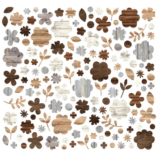 Color Vibes  -  Flowers Bits & Pieces - Woods