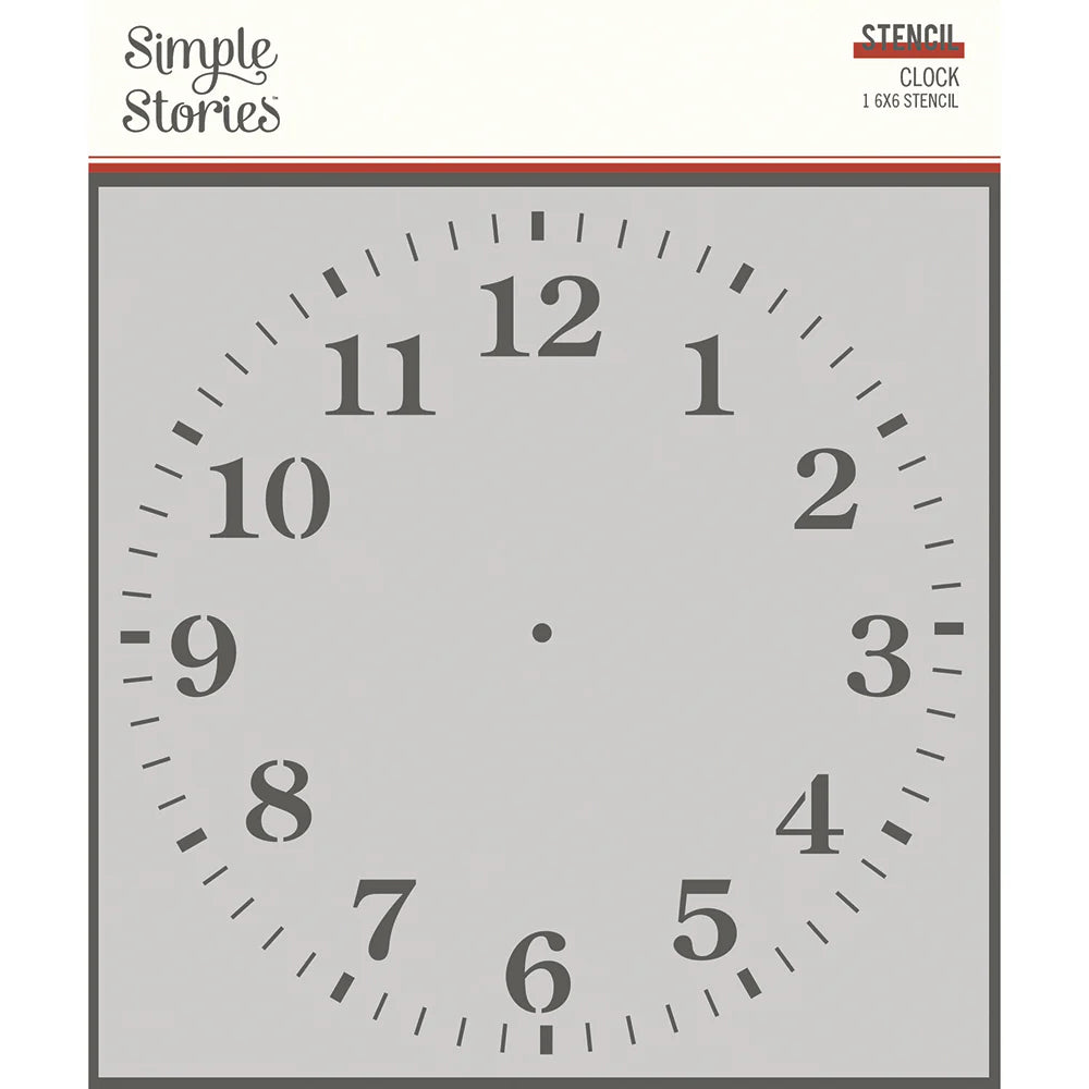 Clock Stencil - Ancestry