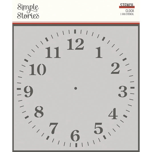 Clock Stencil - Ancestry