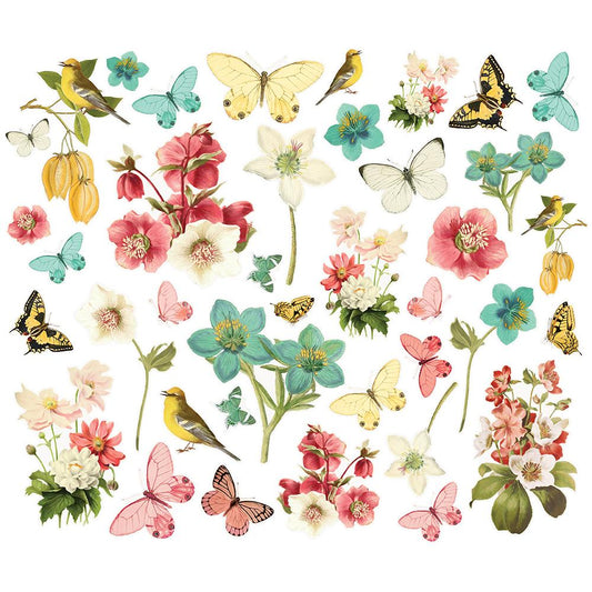 Simple Vintage Cottage Fields - Floral Bits & Pieces