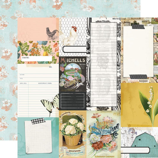 Simple Vintage Farmhouse Garden - Journal  Elements