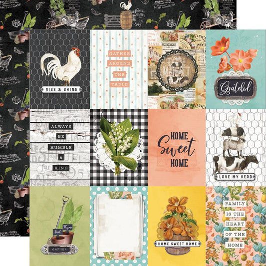 Simple Vintage Farmhouse Garden - 3 x 4 Elements