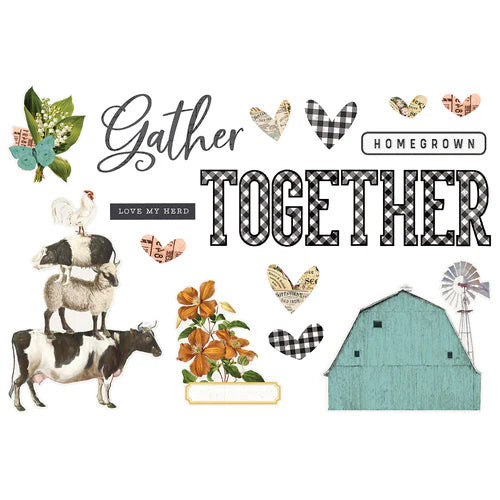 Simple Vintage Farmhouse Garden - Page Pieces
