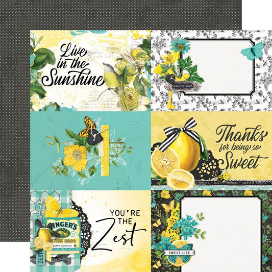 Simple Vintage Lemon Twist - 4 x 6 Elements