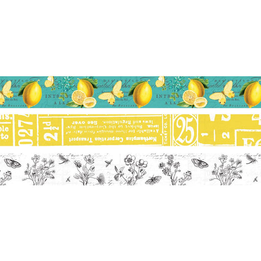 Simple Vintage Lemon Twist Washi Tape