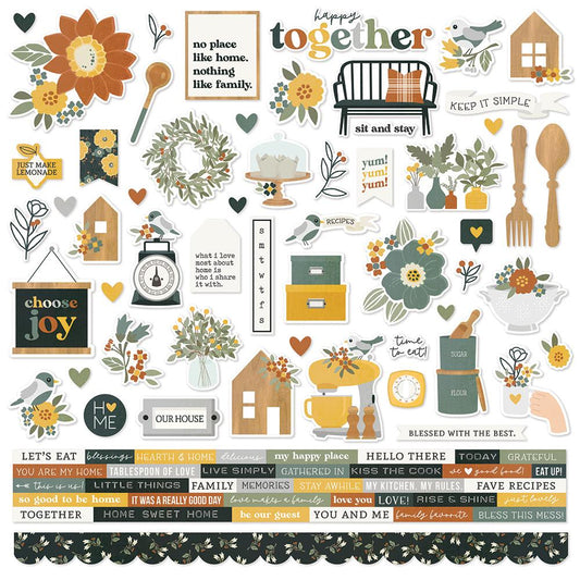 Hearth & Home - 12 x 12 Combo Stickers
