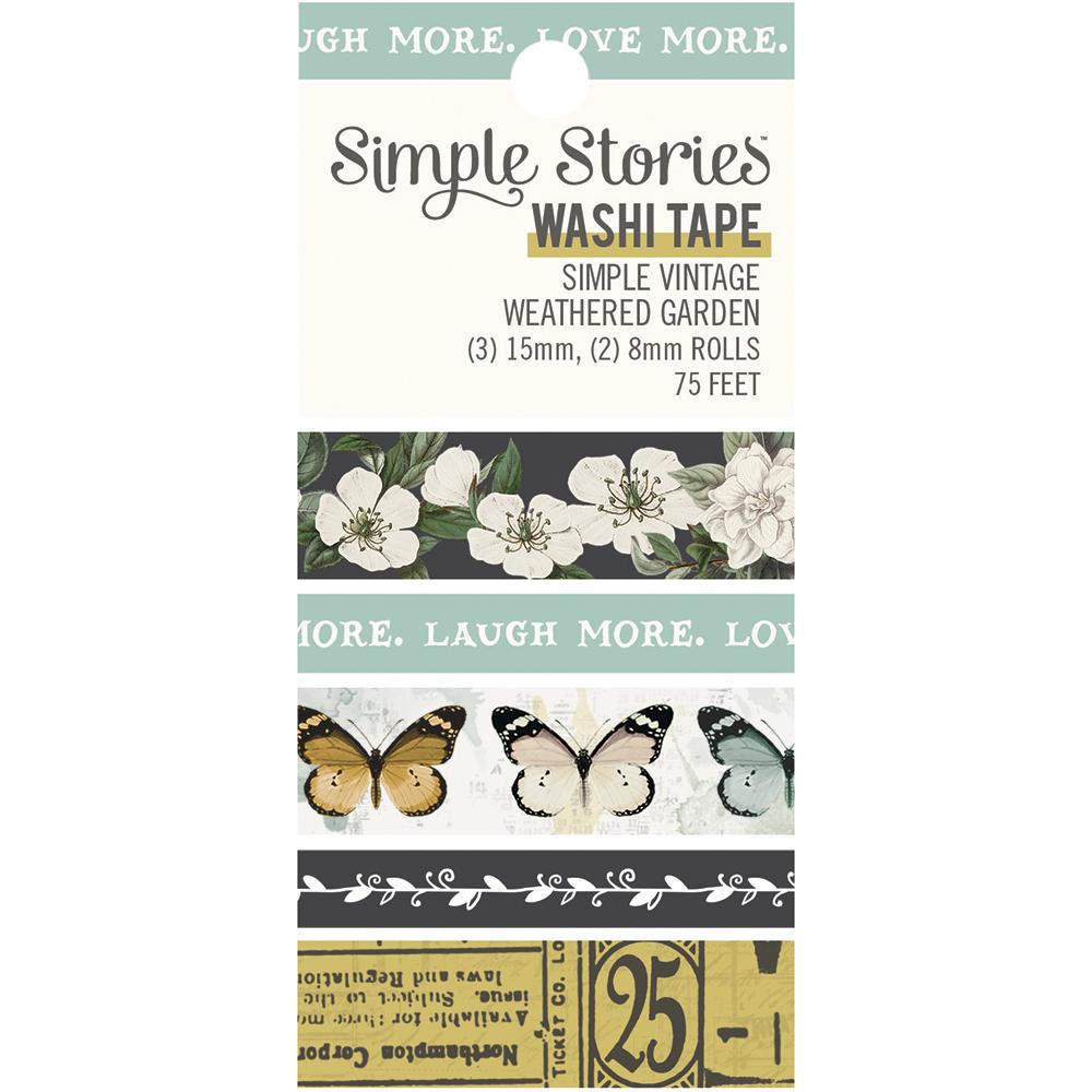 Simple Vintage Weathered Garden Washi Tape