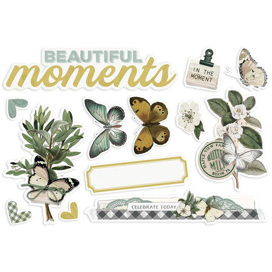 Simple Vintage Weathered Garden - Page Pieces