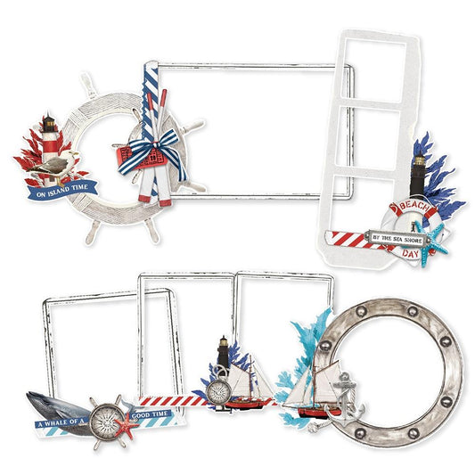 Simple Vintage Vintage Seas Chipboard Frames