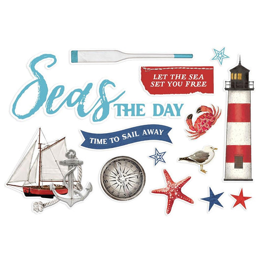 Simple Vintage Vintage Seas Page Pieces