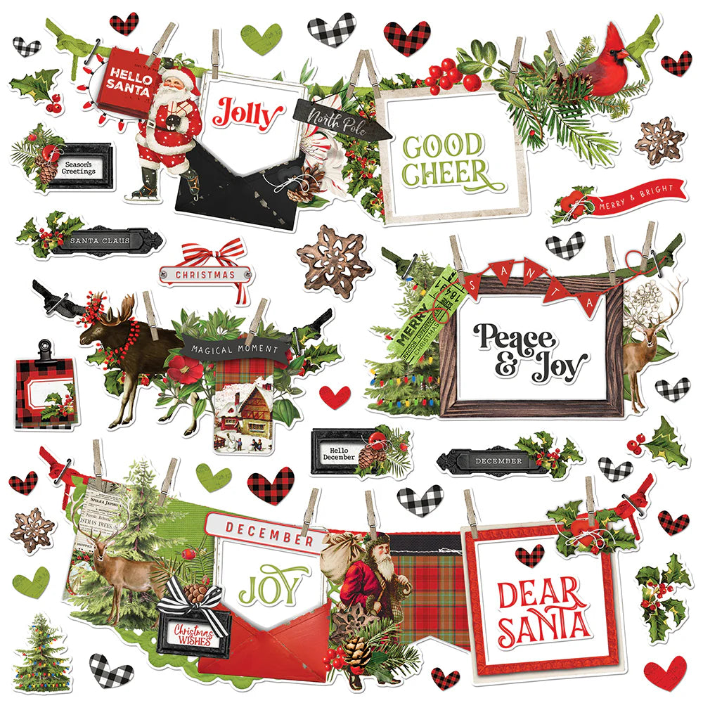 Christmas Lodge  -  Banner Stickers