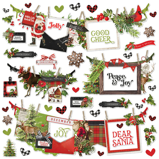 Christmas Lodge  -  Banner Stickers