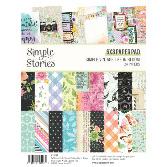 Simple Vintage Life in Bloom 6 x 8 Paper Pad