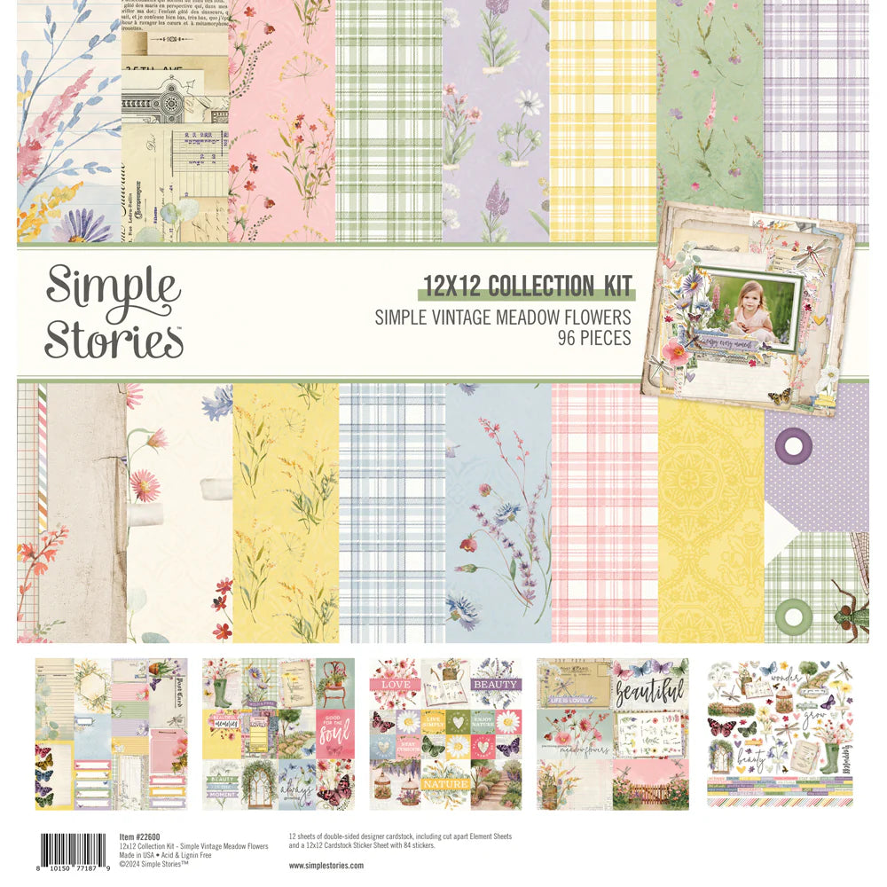 Simple Vintage Meadow Flowers - Collection Pack