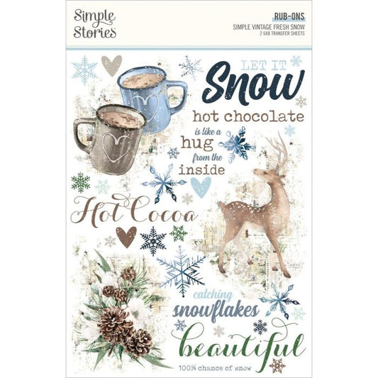 Fresh Snow - Rub Ons