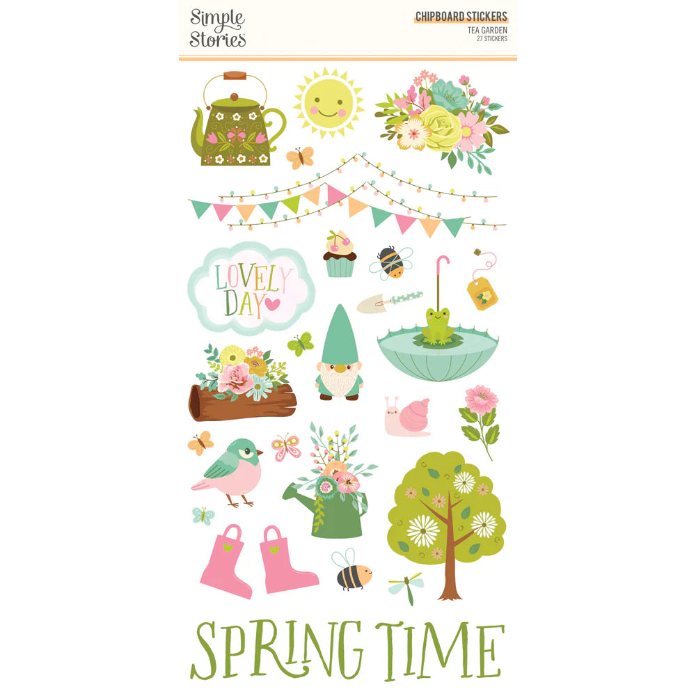 Tea Garden - 6 x 12 Chipboard