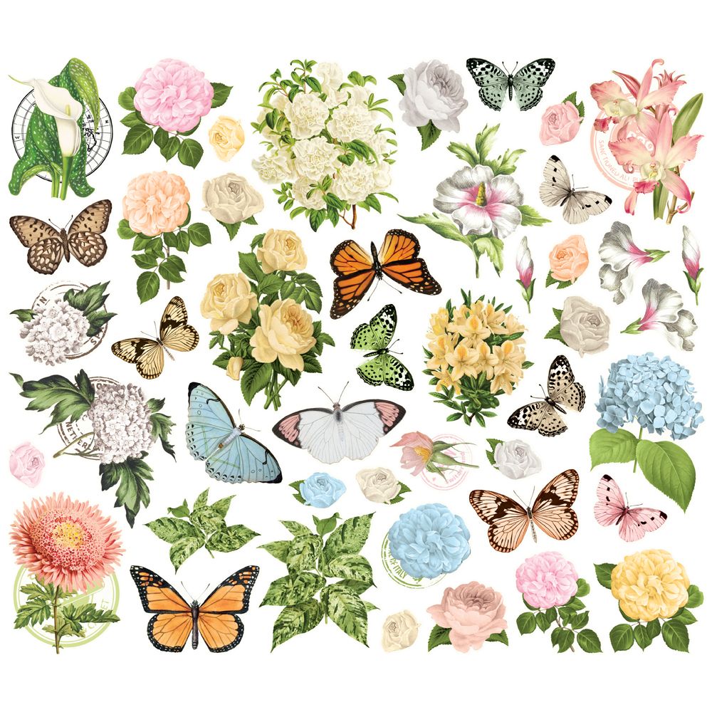 Simple Vintage Junk Drawer - Floral Bits & Pieces