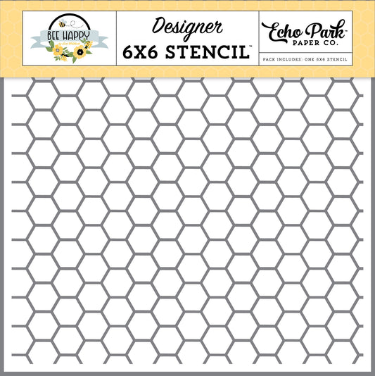 Bee Happy - Beehive Hexagon