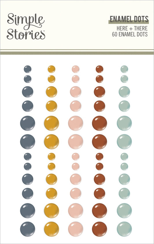Here & There Enamel Dots