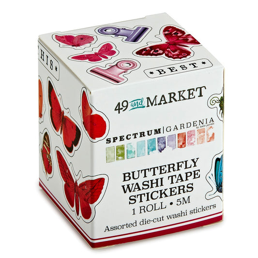 Spectrum Gardenia Butterfly Washi Sticker Roll