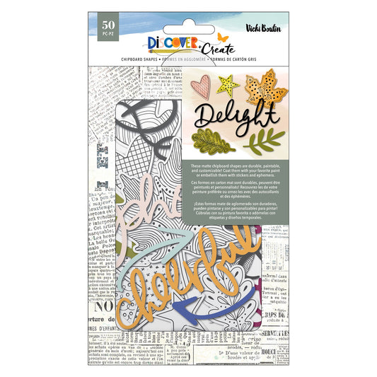 Discover + Create - Mixed Chipboard